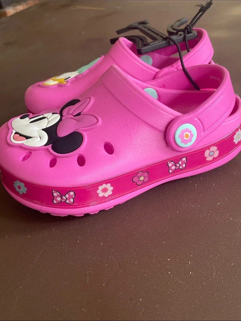Disney Toddler Girls Minnie Mouse and Daisy Duck Clog Sandals Size 7/8